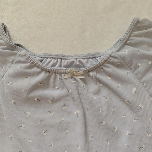 vintage tammy floral mesh top🐇🤍 - Picture 4 of 4